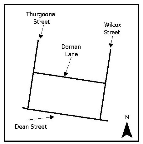 Map of new proposed road