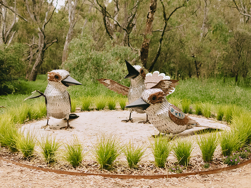 Artwork on AlburyCity Trail