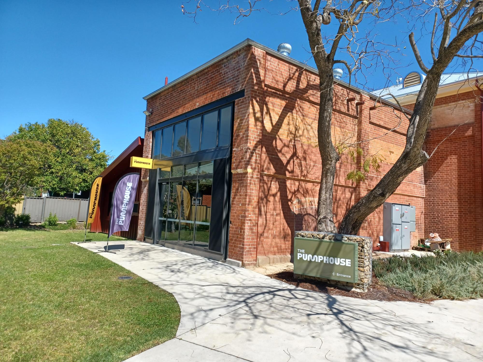 Entrance to The Pumphouse Albury